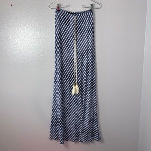 Cynthia Rowley blue XS Striped maxi skirt